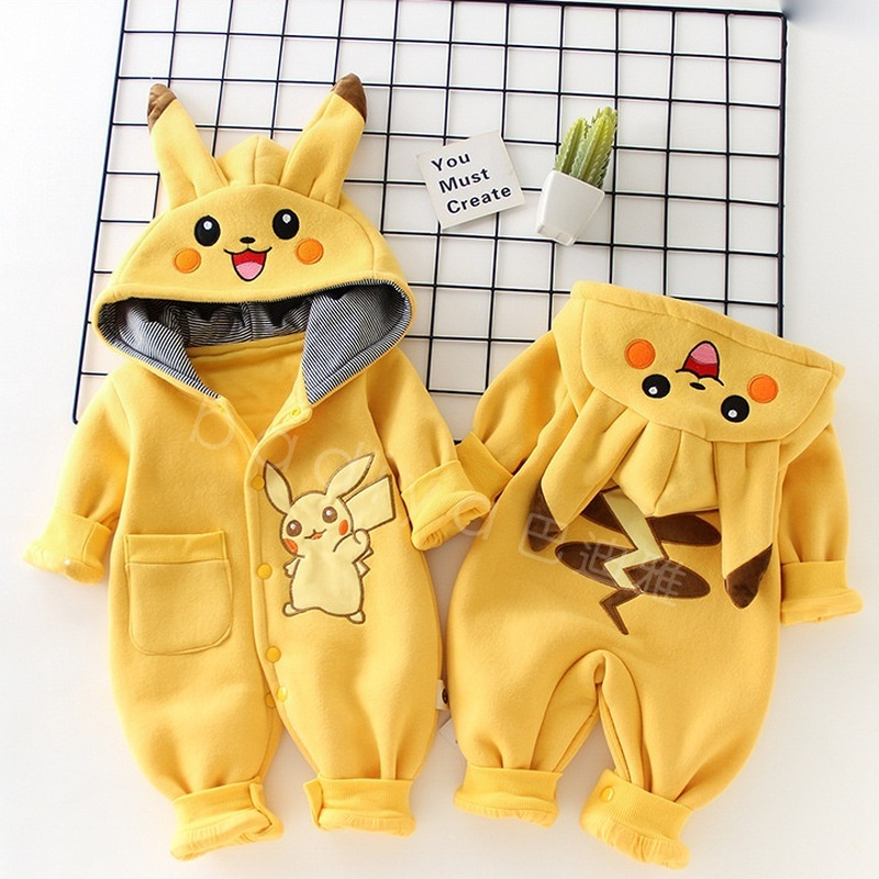 Baby Clothing Discount - Pyjama Bébé Cartoon Pokémon Nouveau-né Mignon