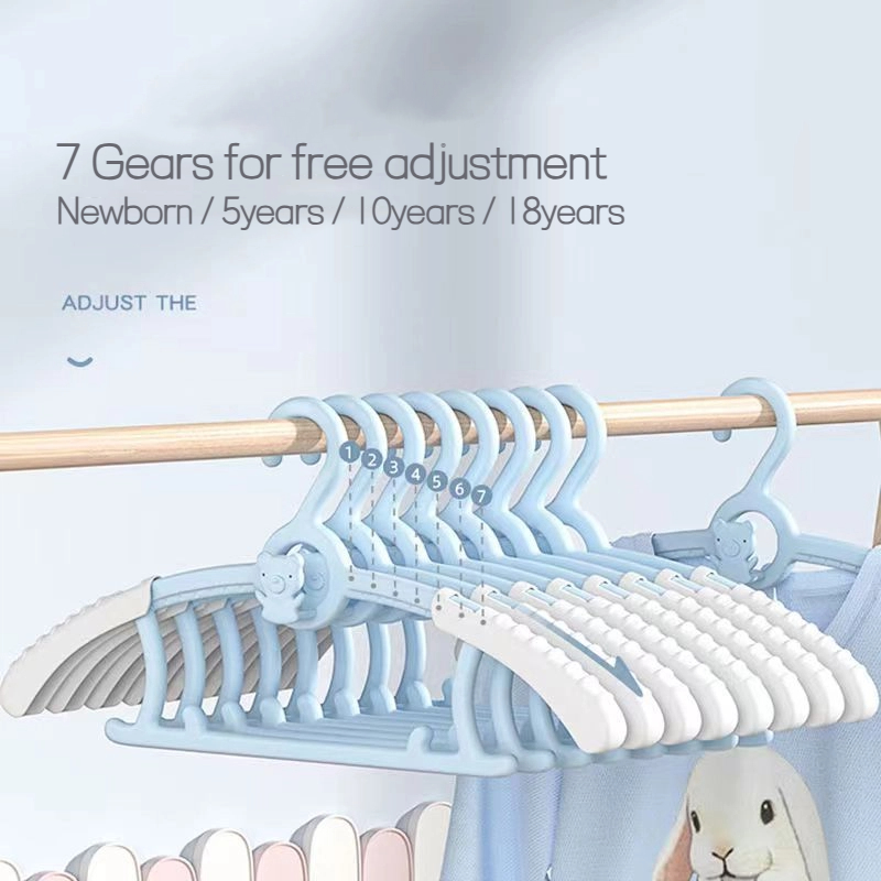 Baby Clothing Wardrobe - 10 cintres extensibles antidérapants pour vêtements